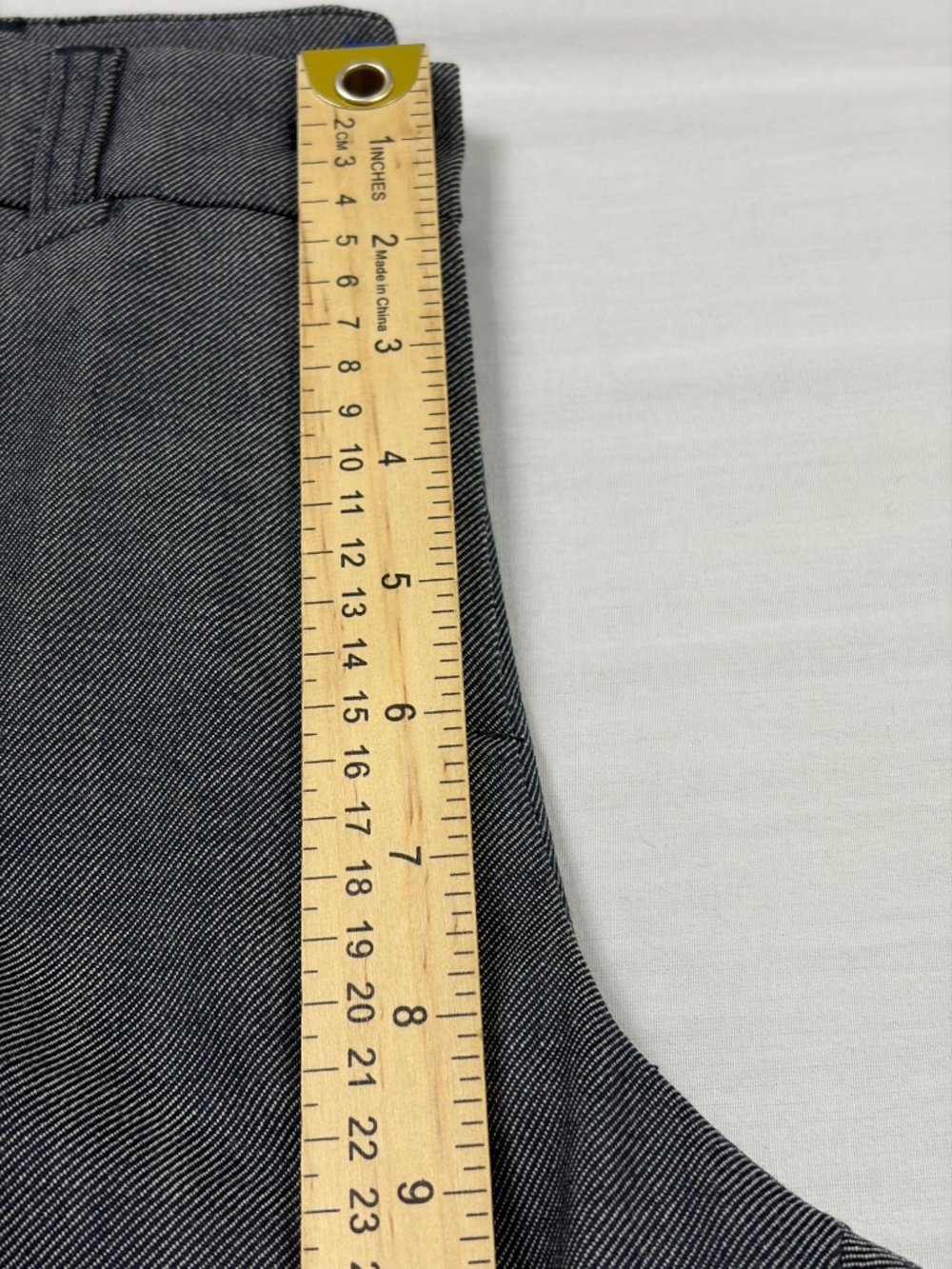 Pendleton Women’s Virgin Wool Gray Navy Twill Tailored Trousers Pants Size 6 - Picture 9 of 12
